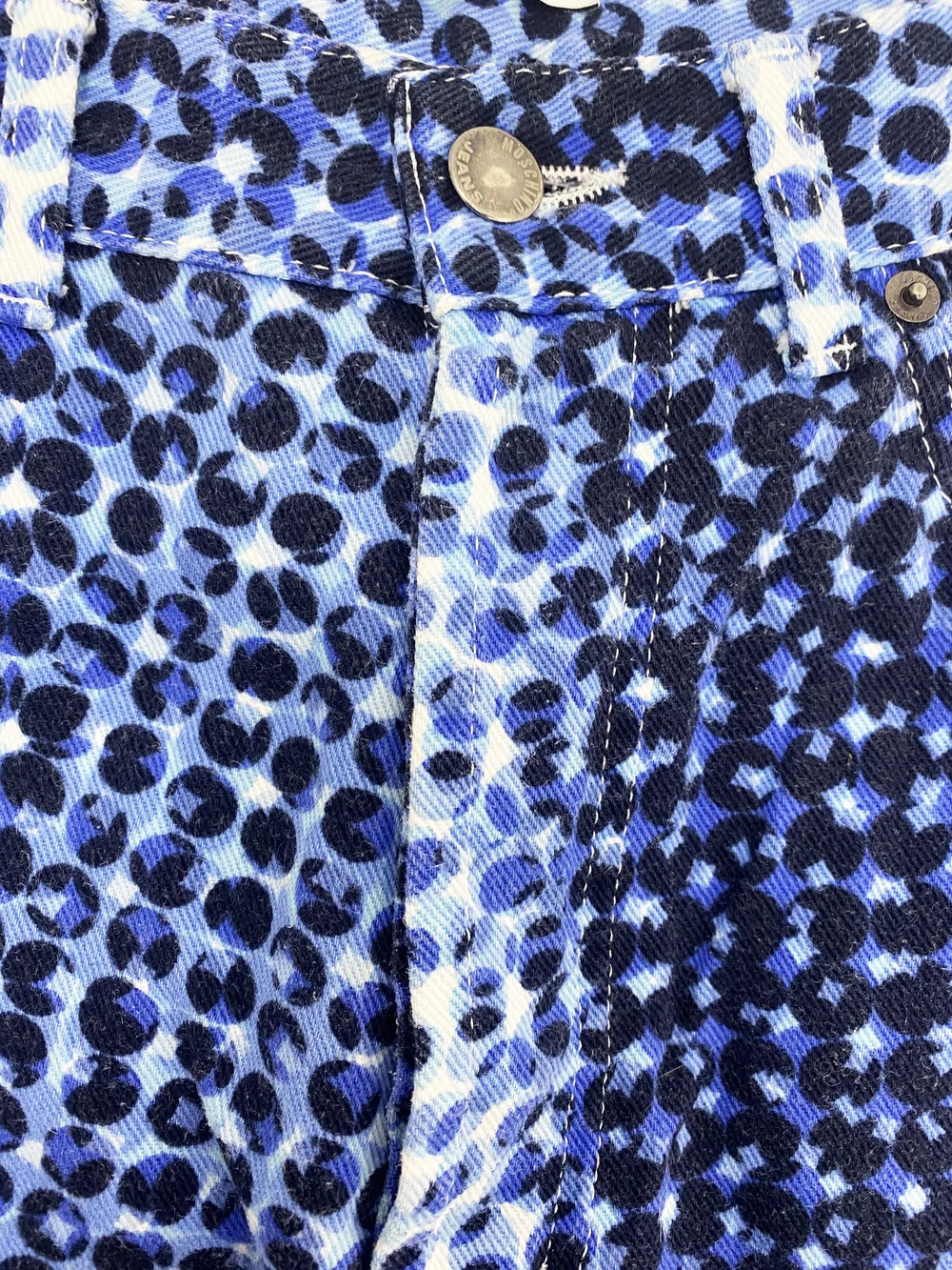 Moschino 90s op art dot print jeans — JAMES VELORIA