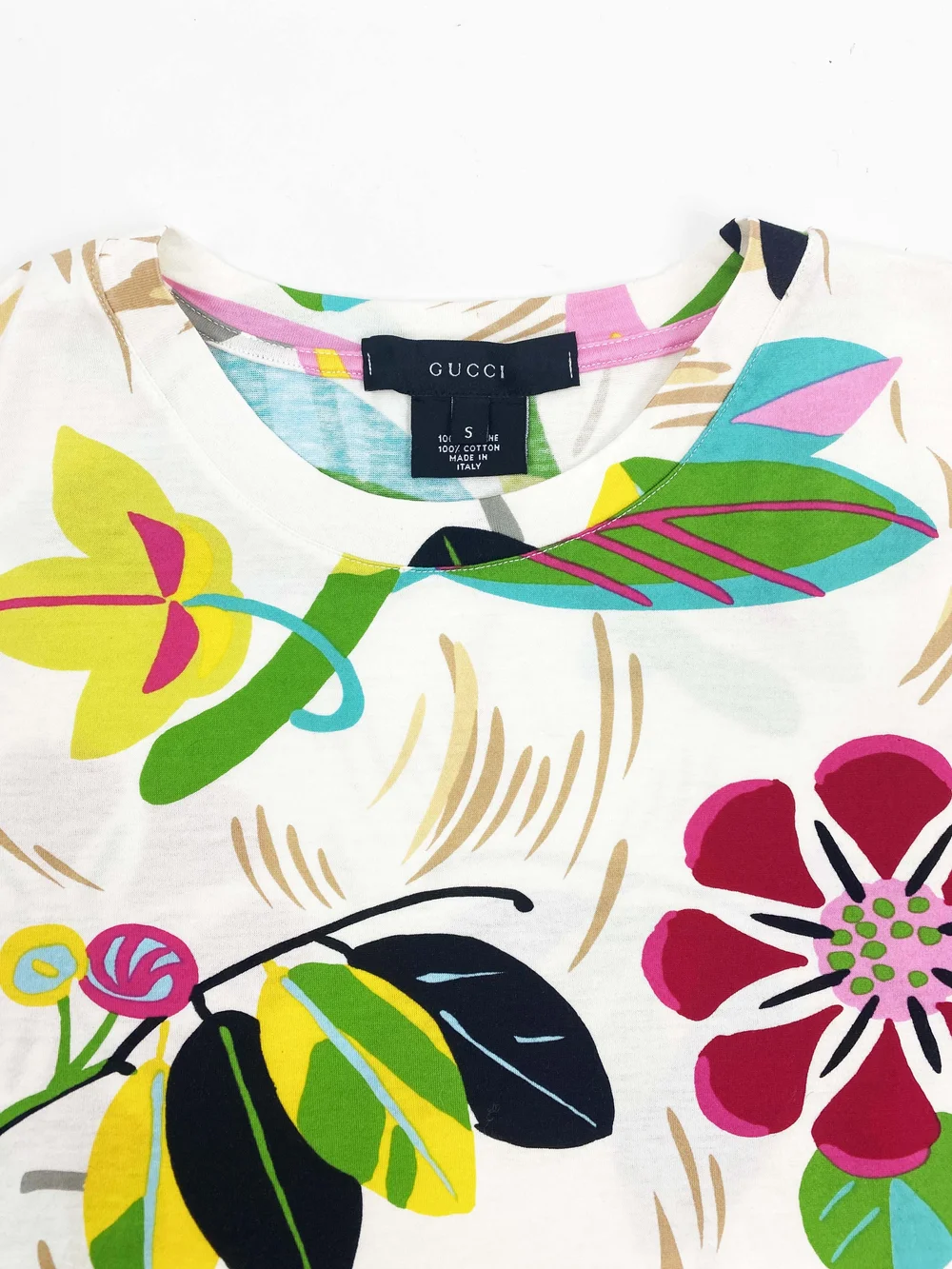Gucci S/S 1999 floral print t-shirt — JAMES VELORIA