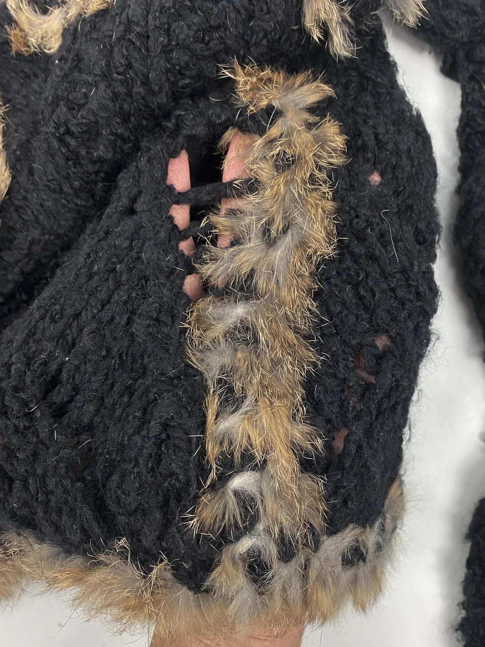 ジャケット・アウター John Galliano type M-65 short mods coat John Galliano F/W 2006 fur trim knit jacket — JAMES VELORIA