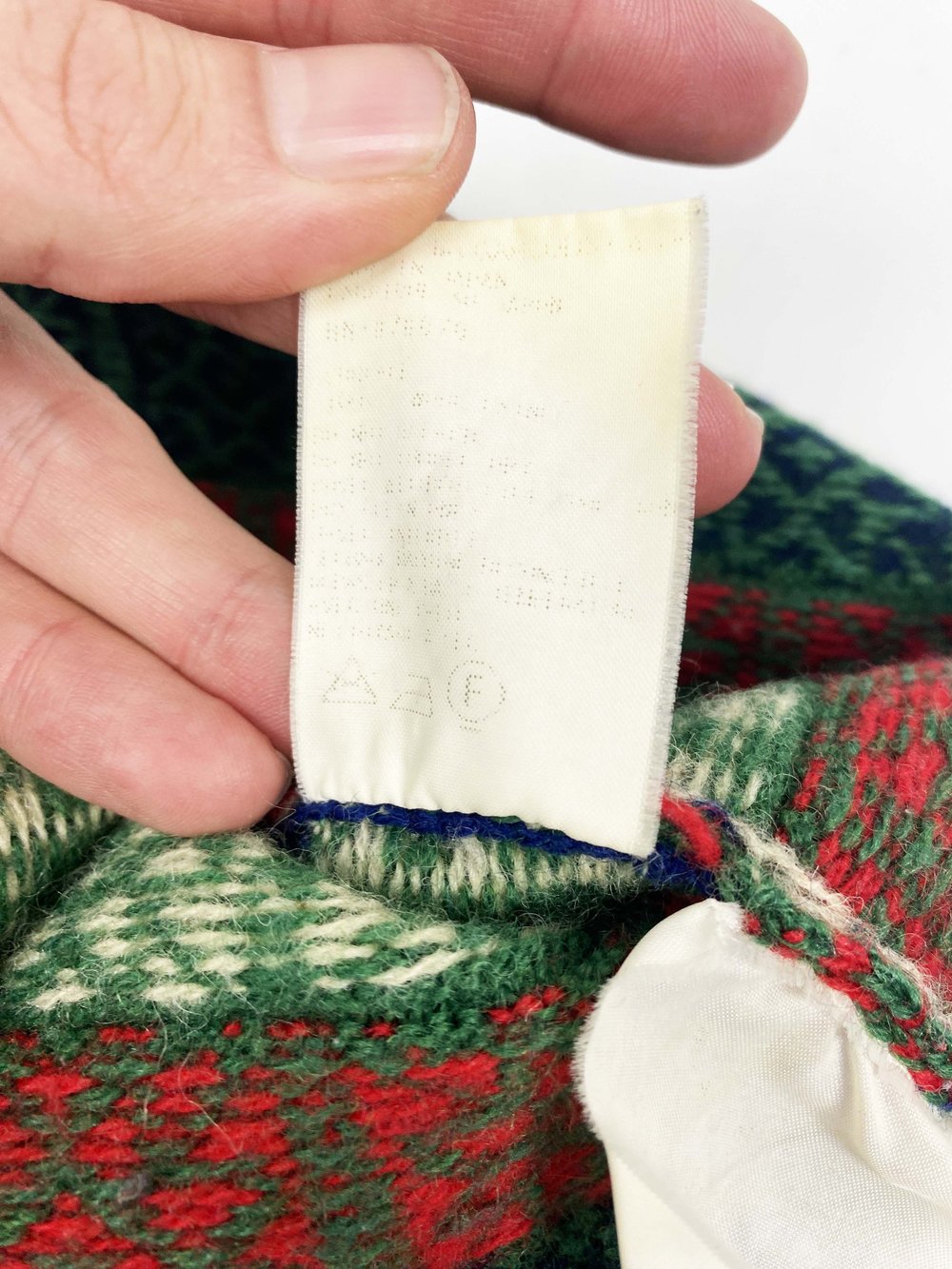 Comme des Garcons Homme 1990s geometric sweater — JAMES VELORIA