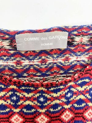 Comme des Garcons Homme 1990s geometric sweater — JAMES VELORIA