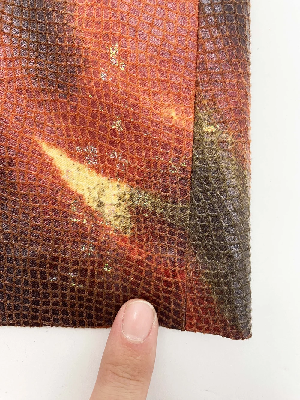 Vivienne Tam F/W 2000 coated flame print skirt — JAMES VELORIA