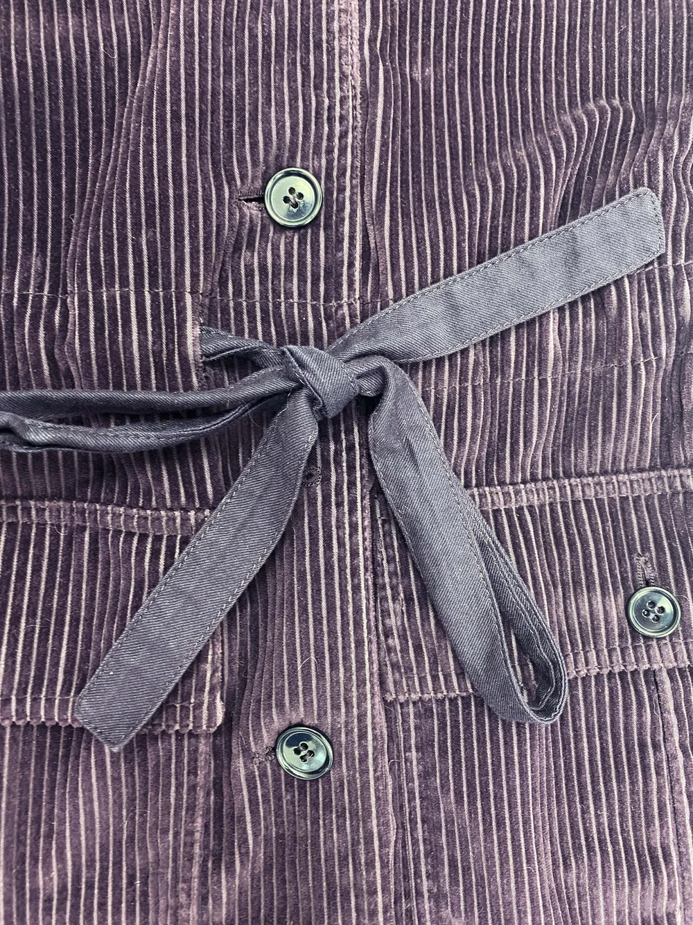 Miu Miu F/W 2002 purple corduroy coat dress — JAMES VELORIA