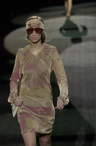 Gucci F/W 2000 gold metallic top — JAMES VELORIA