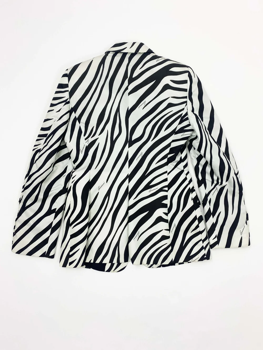 Gucci S/S 1996 zebra print blazer — JAMES VELORIA