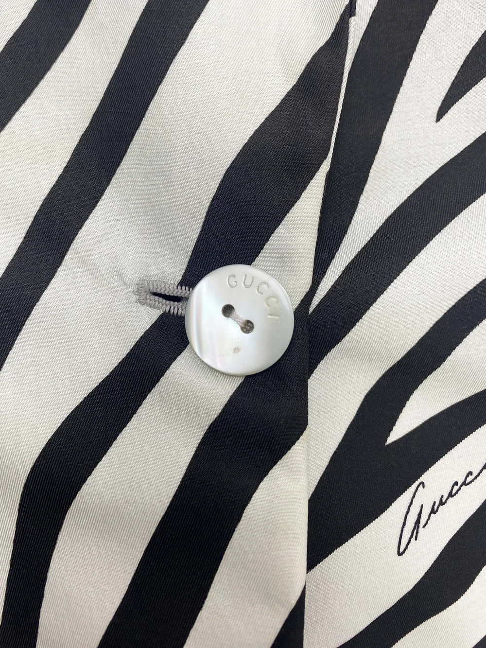 Gucci S/S 1996 zebra print blazer — JAMES VELORIA