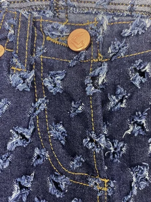 Vivienne Westwood Anglomania cut & slash jeans — JAMES VELORIA