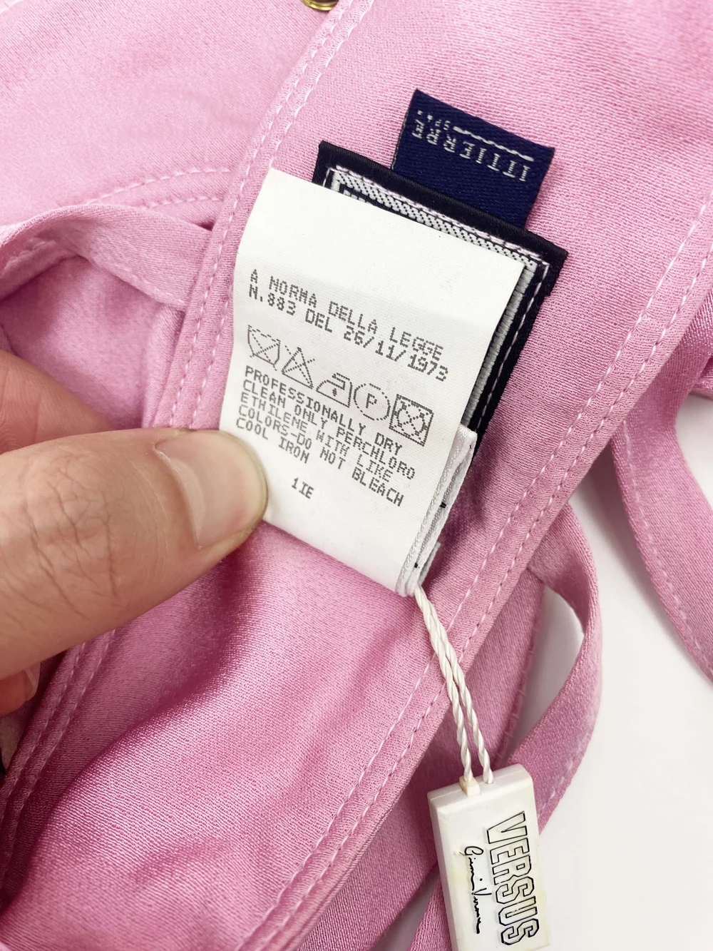 Versus Gianni Versace 90s pink bustier — JAMES VELORIA