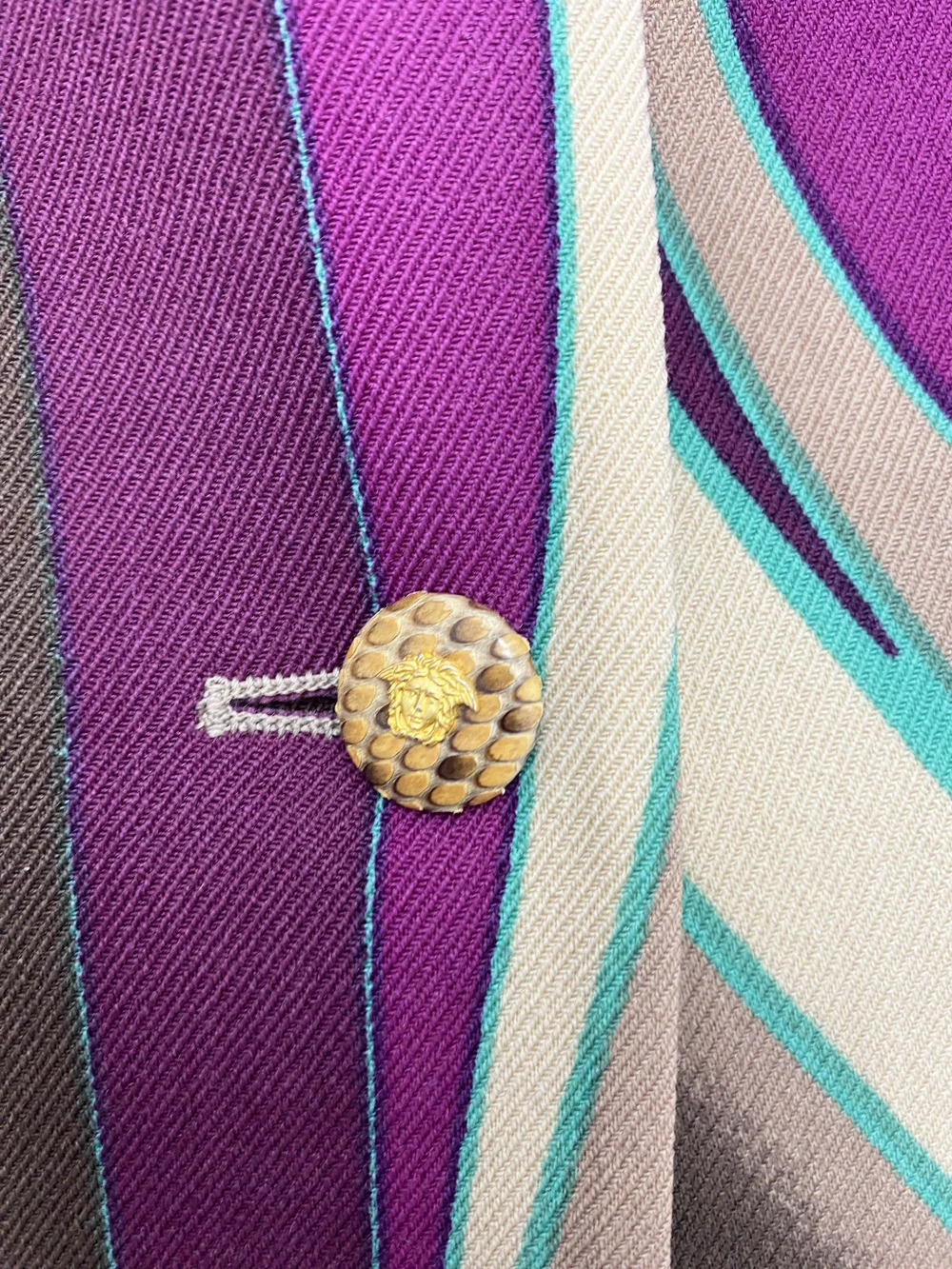 Gianni Versace F/W 2000 snakeskin trim coat — JAMES VELORIA