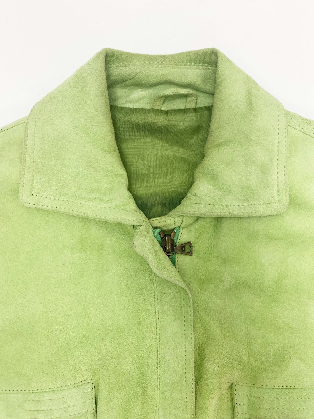 Gianni Versace 90s green suede jacket — JAMES VELORIA Gianni Versace 90s green suede jacket — JAMES VELORIA
