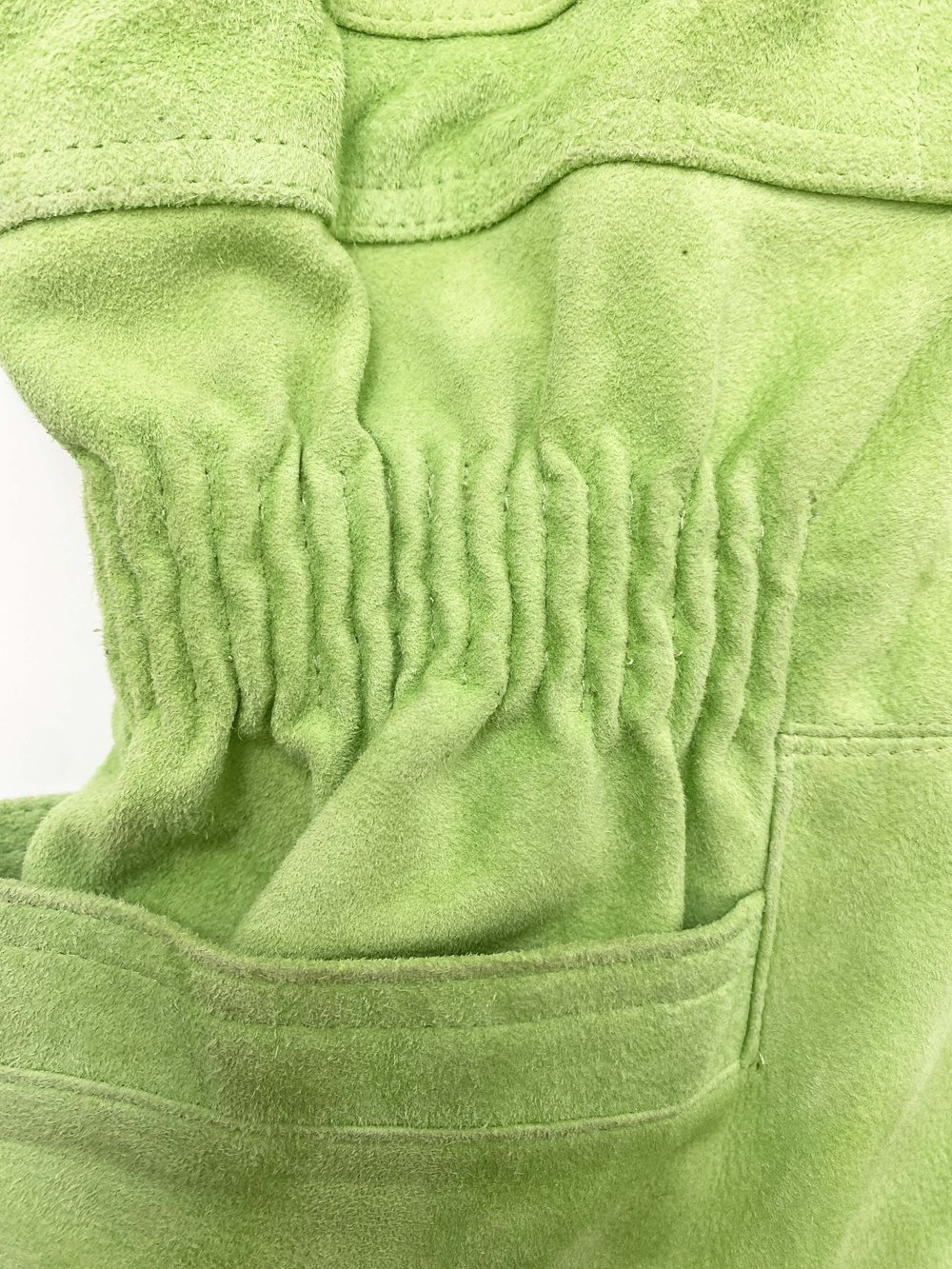 Gianni Versace 90s green suede jacket — JAMES VELORIA Gianni Versace 90s green suede jacket — JAMES VELORIA
