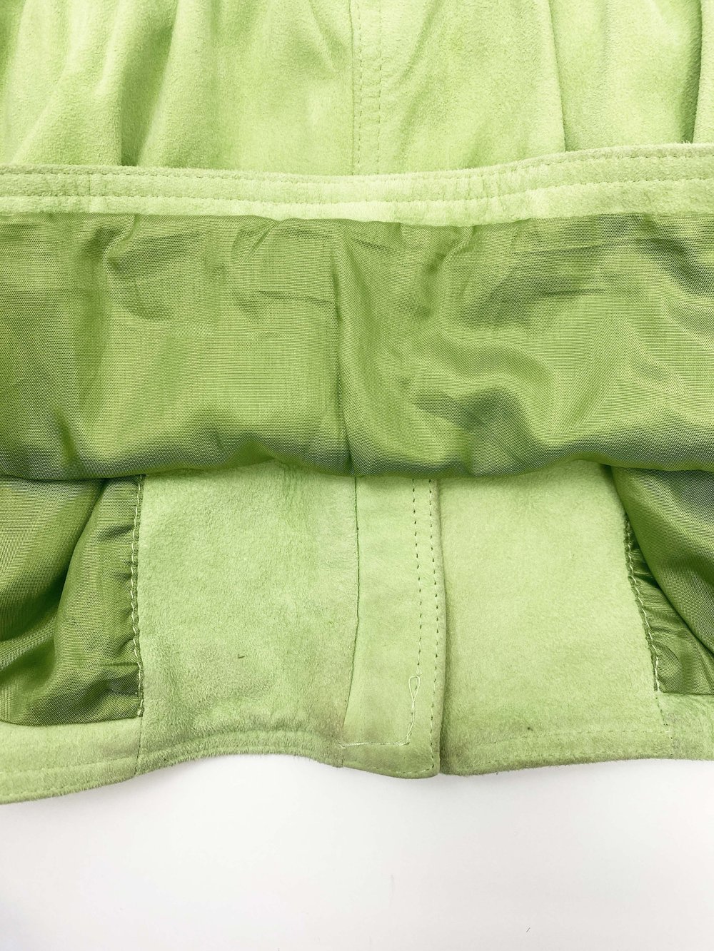 Gianni Versace 90s green suede jacket — JAMES VELORIA