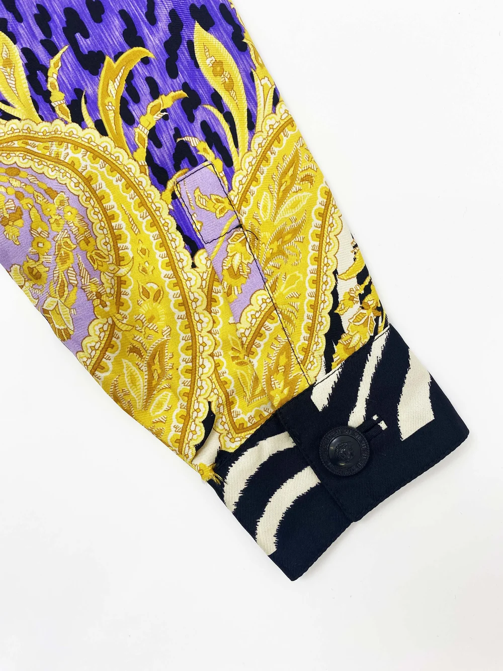 Gianni Versace 1996 zebra print silk shirt — JAMES VELORIA