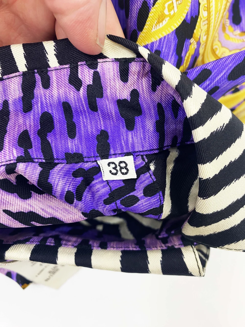 Gianni Versace 1996 zebra print silk shirt — JAMES VELORIA