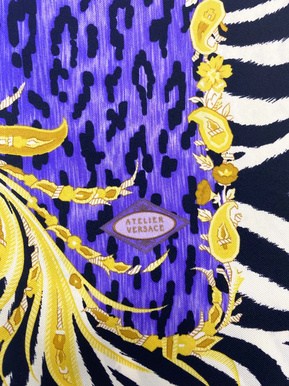 Gianni Versace 1996 zebra print silk shirt — JAMES VELORIA