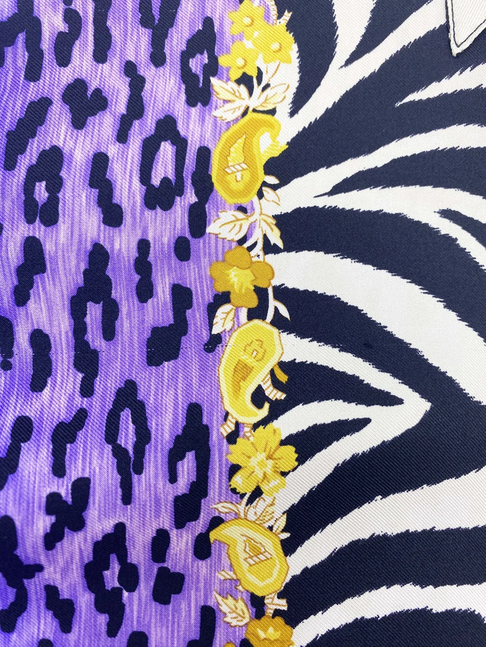 Gianni Versace 1996 zebra print silk shirt — JAMES VELORIA