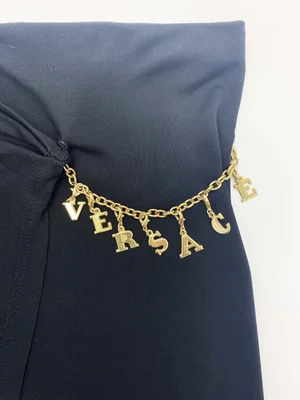 Gianni Versace S/S 2000 letter chain wrap skirt — JAMES VELORIA