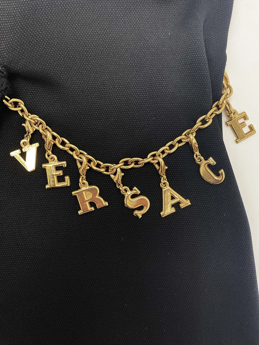 Gianni Versace S/S 2000 letter chain wrap skirt — JAMES VELORIA