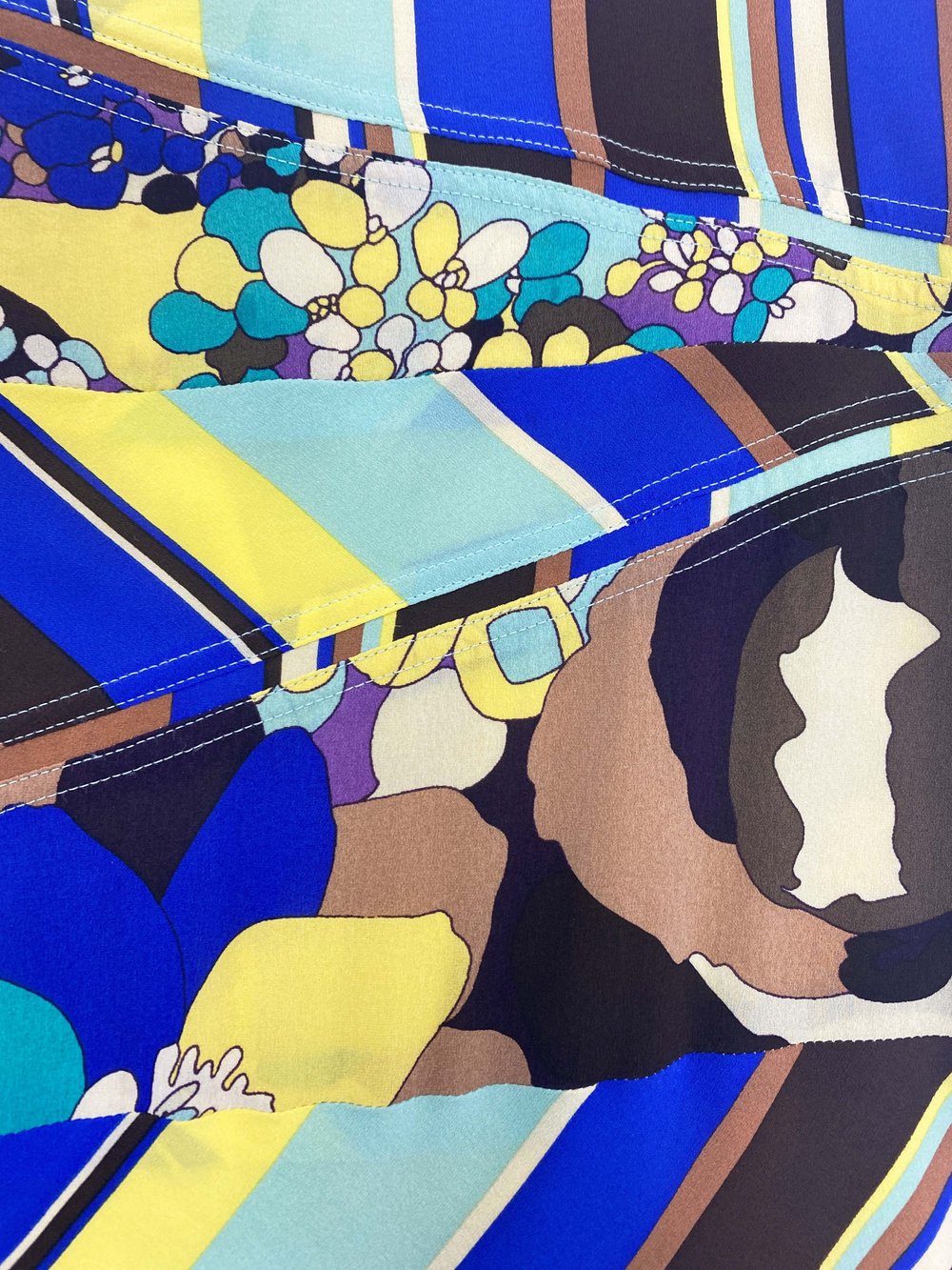 Gianni Versace S/S 2003 striped silk skirt — JAMES VELORIA