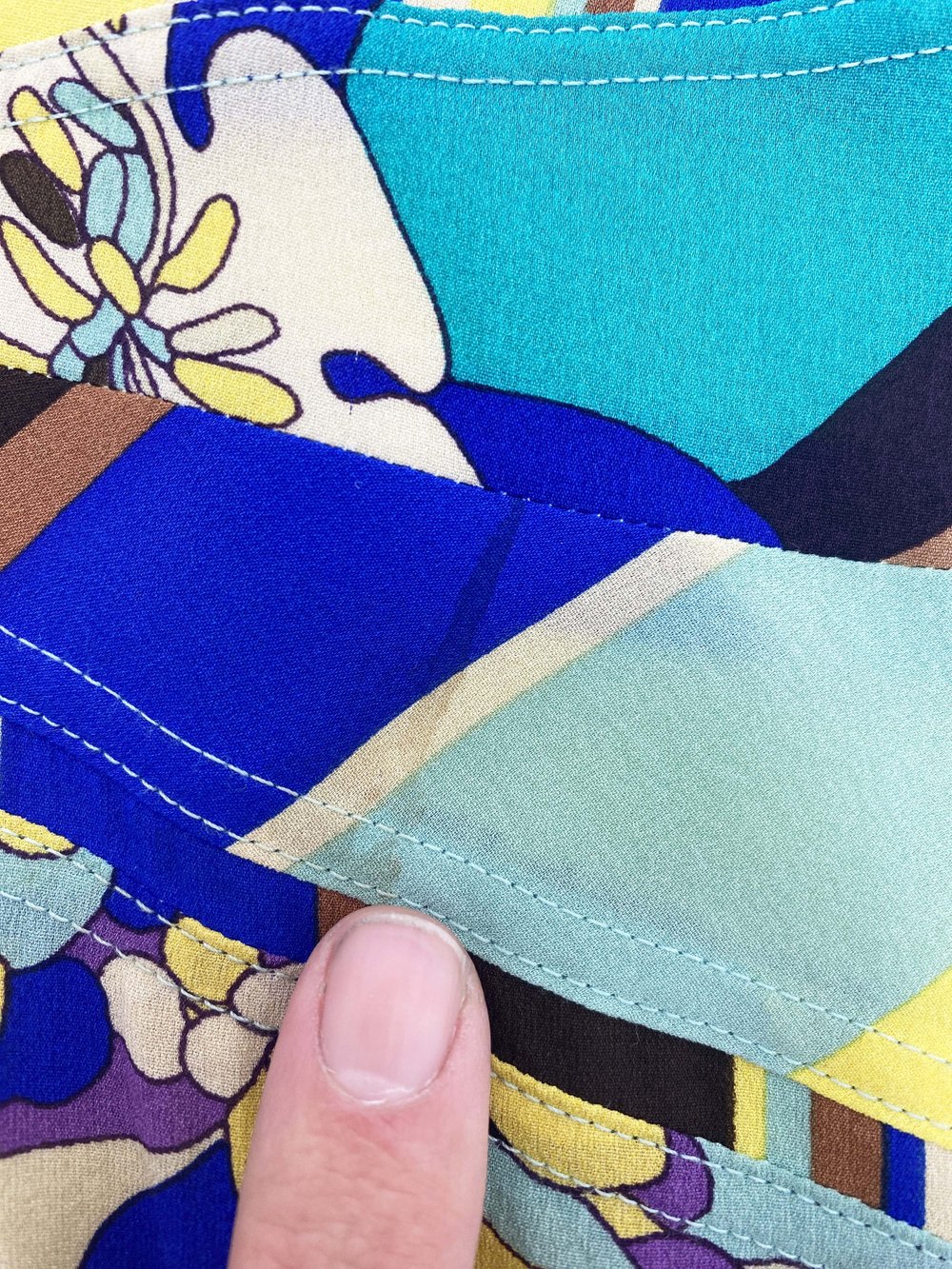 Gianni Versace S/S 2003 striped silk skirt — JAMES VELORIA