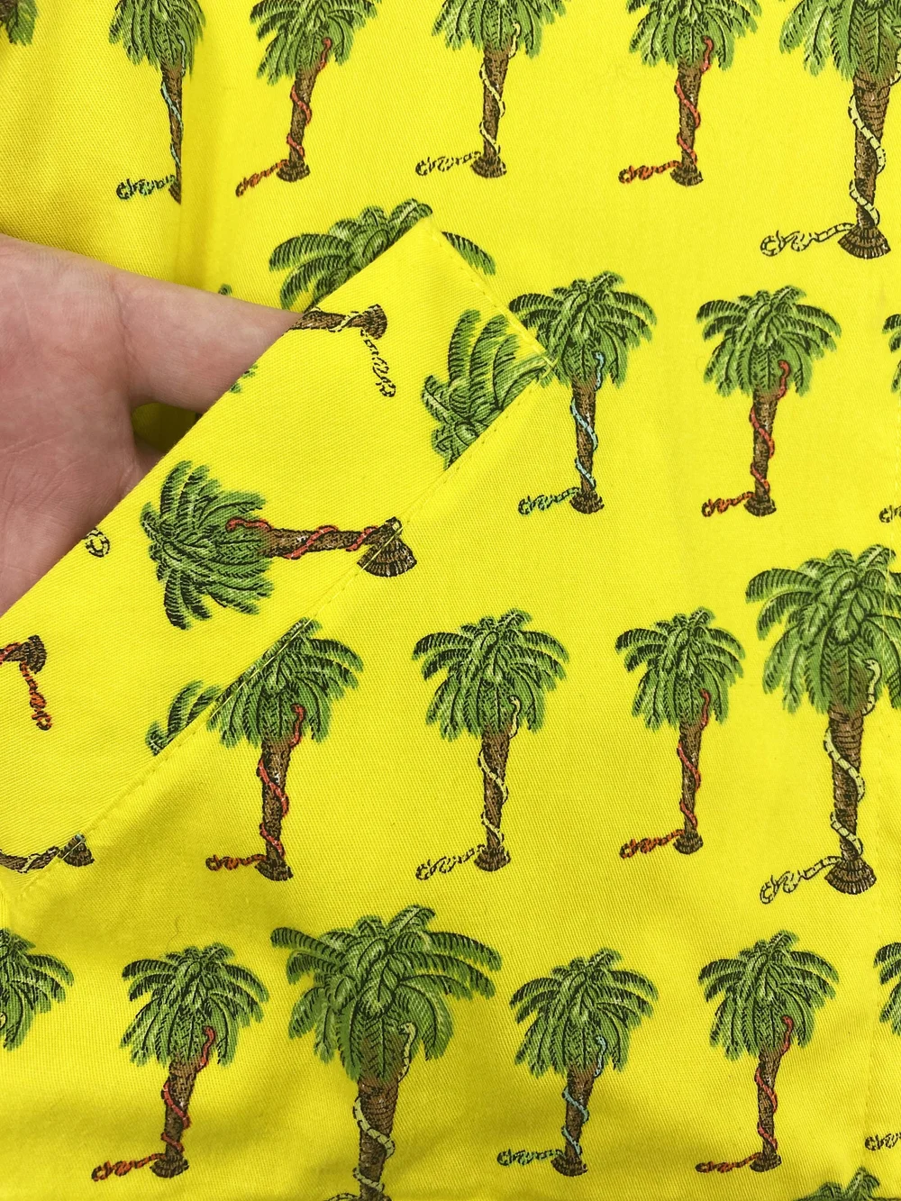 Versace Jeans Couture 90s palm tree print jacket — JAMES VELORIA