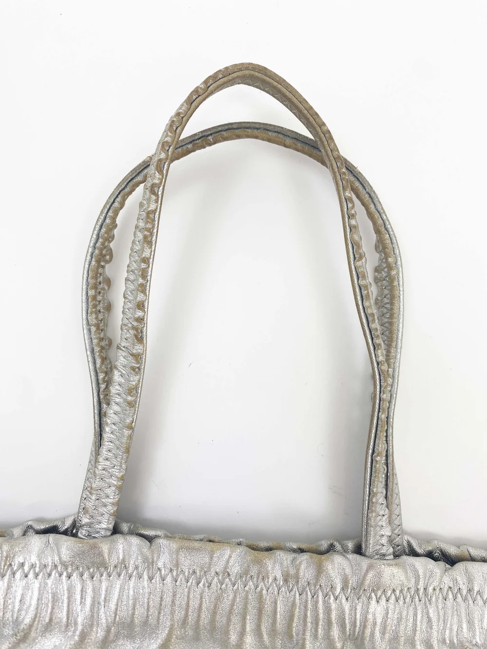 Miu Miu 90s silver leather bag — JAMES VELORIA