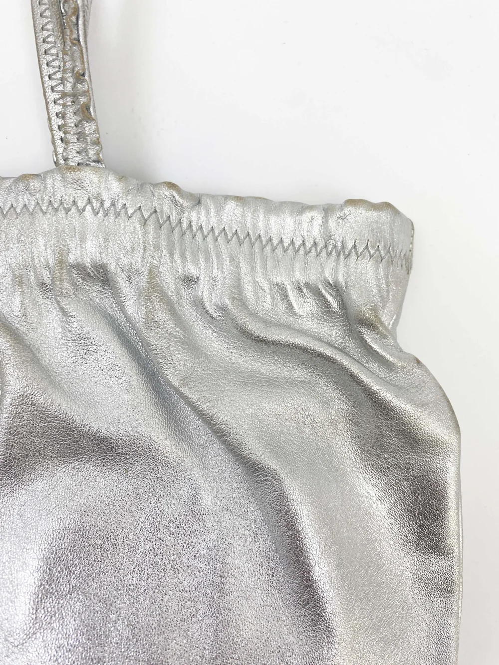 Miu Miu 90s silver leather bag — JAMES VELORIA