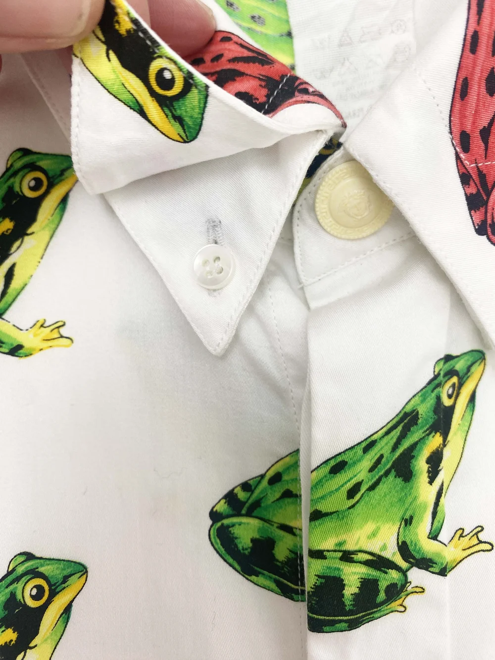 Gianni Versace 1996 frog print shirt — JAMES VELORIA