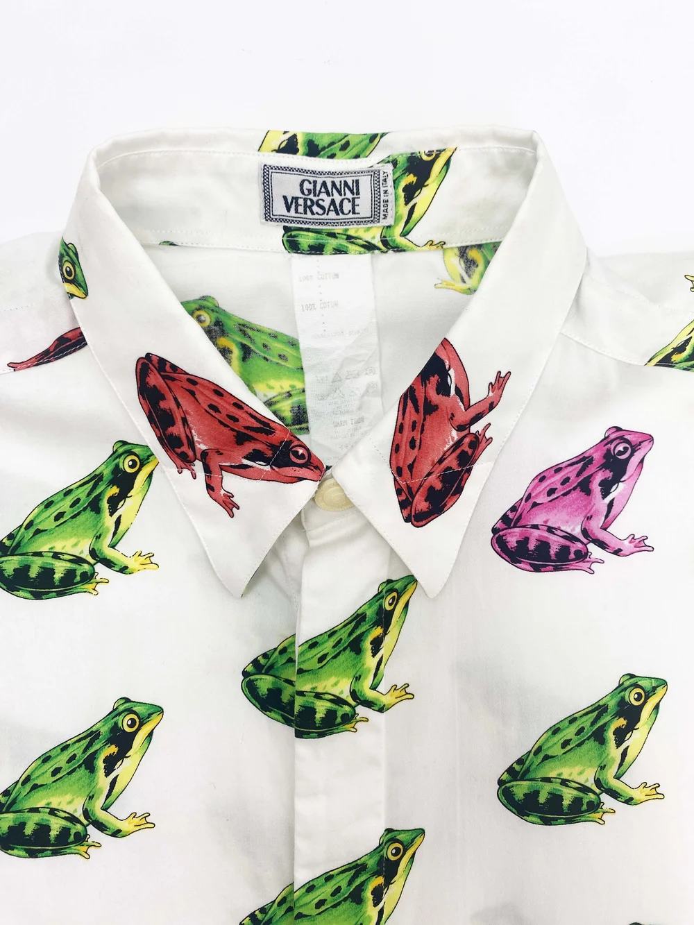 Gianni Versace 1996 frog print shirt — JAMES VELORIA
