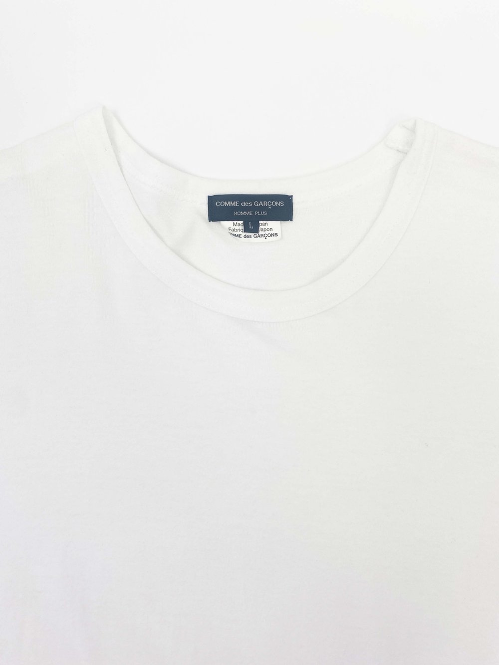 COMME des GARÇONS HOMME PLUS Tシャツ ホワイト S Comme des Garcons Homme Plus S/S 2020 cutout t-shirt — JAMES VELORIA