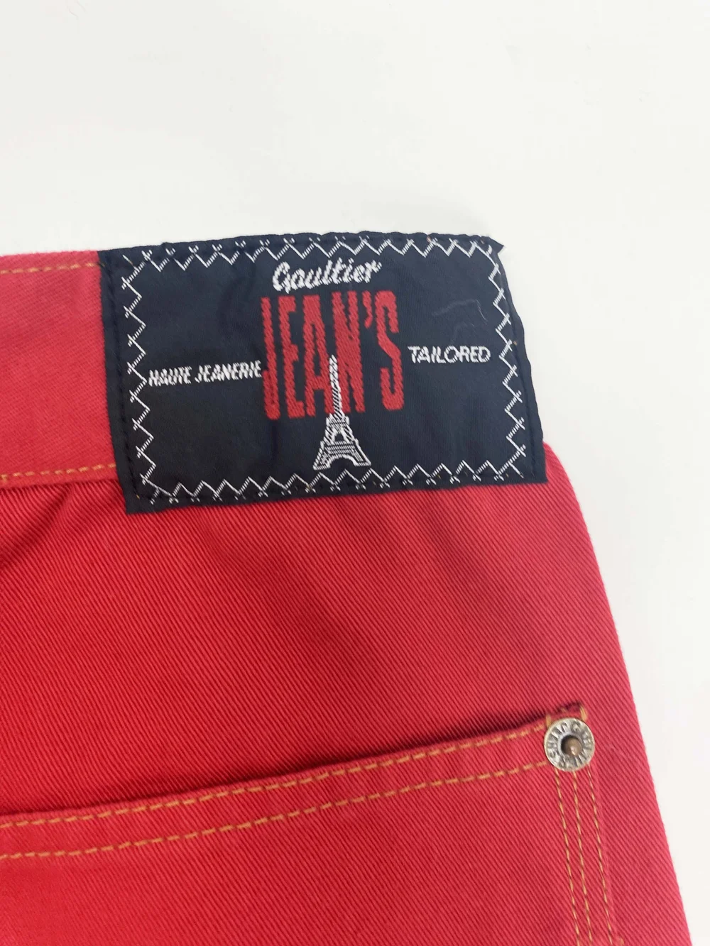 Jean Paul Gaultier 90s red sailor pants — JAMES VELORIA 