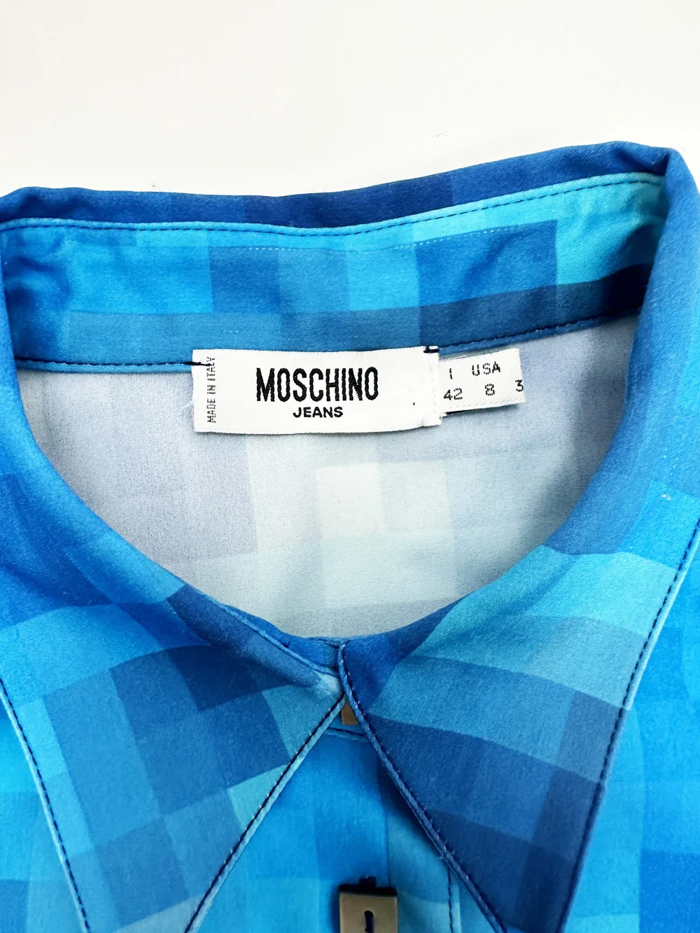 Moschino 90s pixelated print shirt — JAMES VELORIA