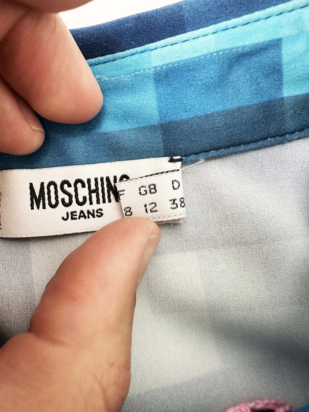 Moschino 90s pixelated print shirt — JAMES VELORIA