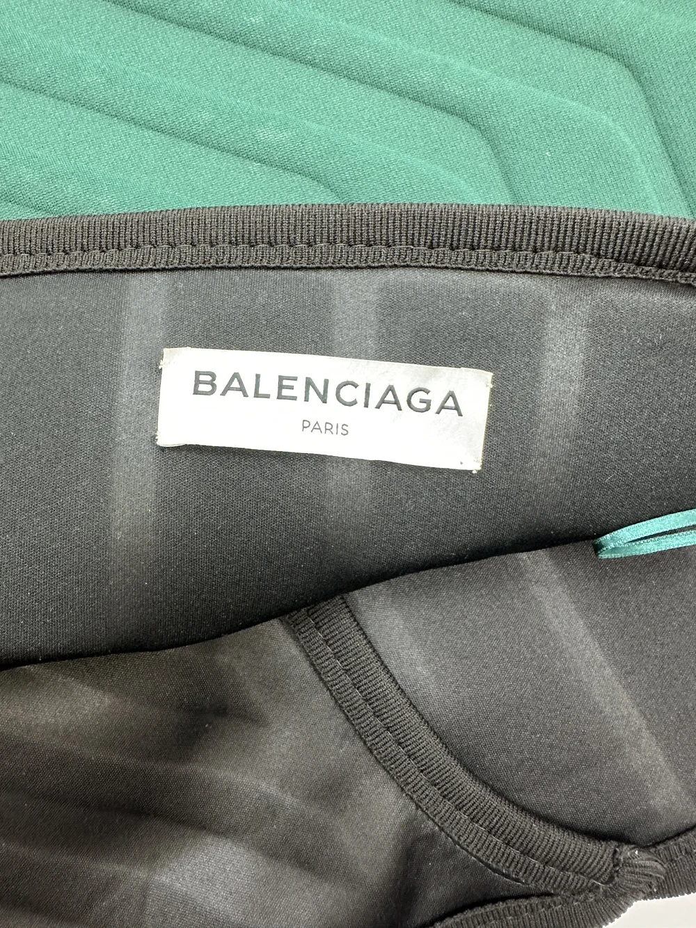 Balenciaga F/W 2107 green wrap skirt — JAMES VELORIA