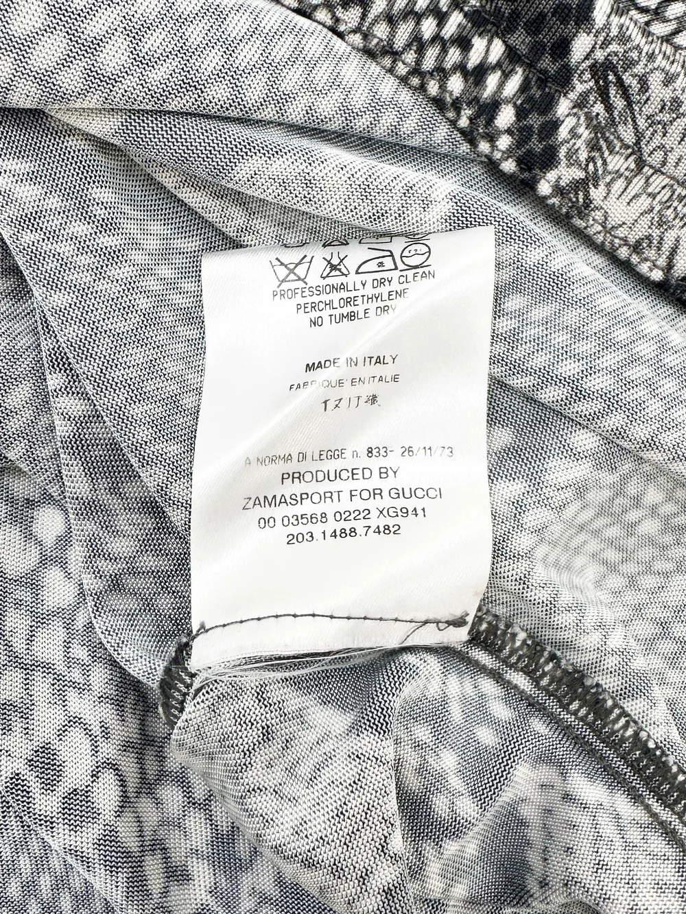 Gucci S/S 2000 python print shirt — JAMES VELORIA