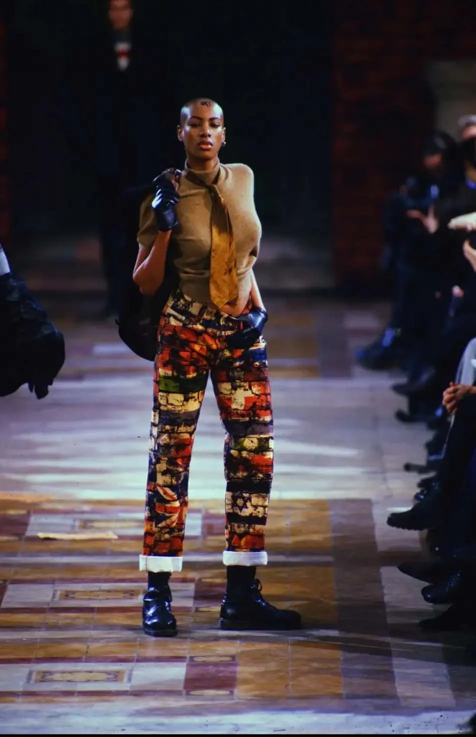 jean-paul-gaultier-fall-winter-1997-velvet-brick-print-pants-runway-fw-90s-1990s-vintage-menswear-fight-racism.jpg