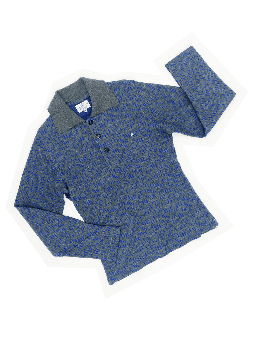Vivienne Westwood 90s printed polo sweater — JAMES VELORIA