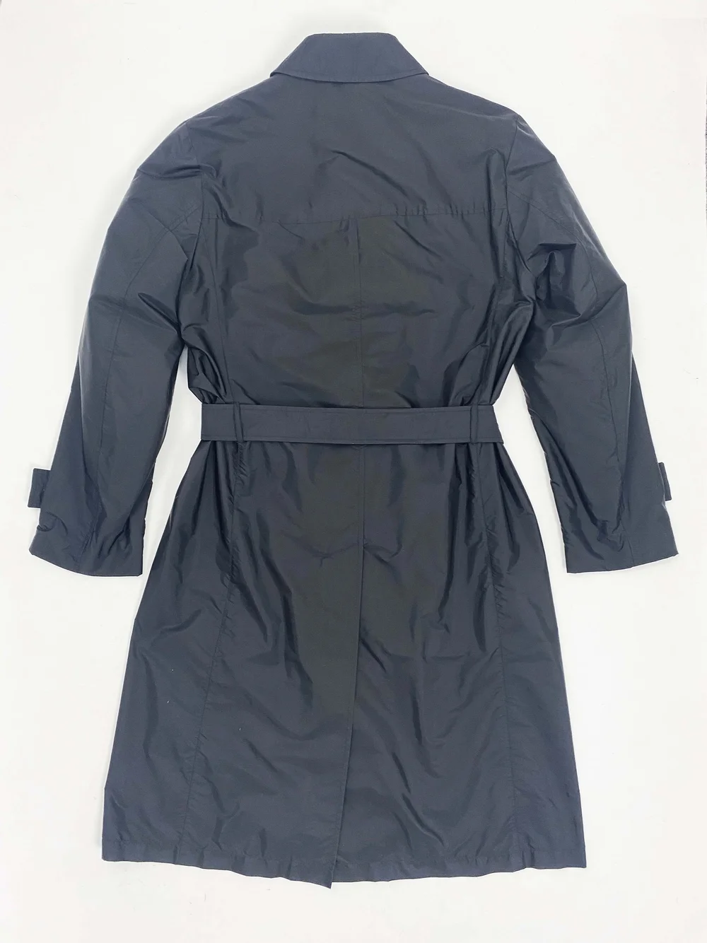 Gucci black packable nylon trench coat — JAMES VELORIA