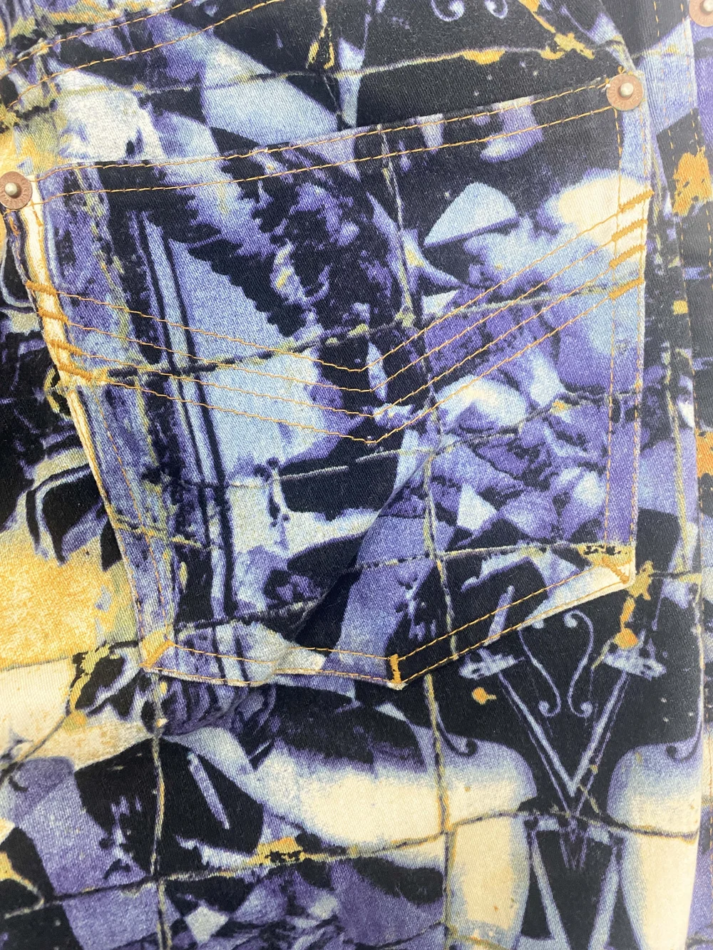 special!! Gaultier Jeans 転写 Print Denim Vintage 90's JPG Jean Paul GAULTIER Jeans / SS 1997 Runway
