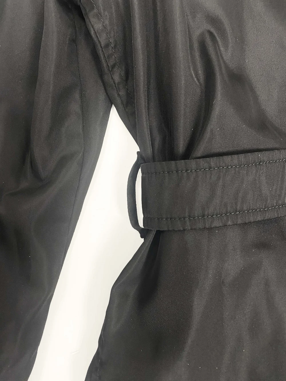 Prada 90s nylon belted coat — JAMES VELORIA