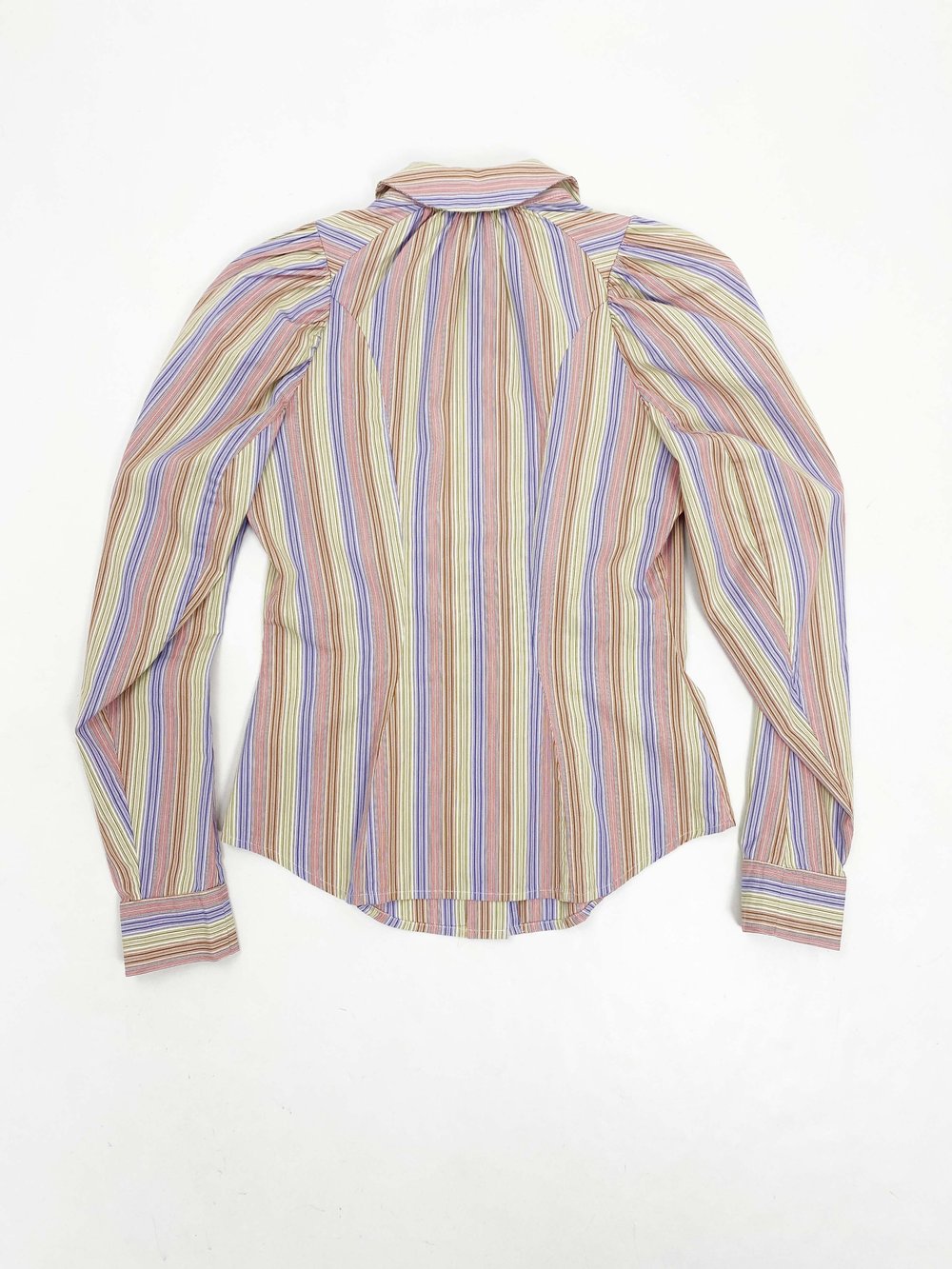 Vivienne Westwood 90s puff sleeve striped shirt — JAMES VELORIA