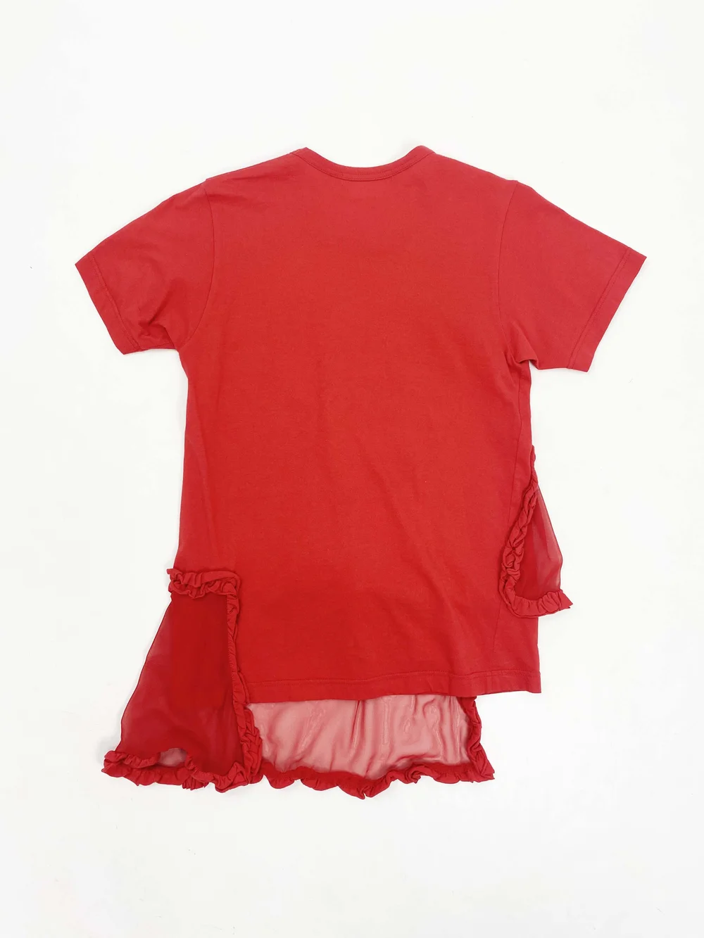 Comme des Garcons 2012 ruffle patchwork t-shirt — JAMES VELORIA