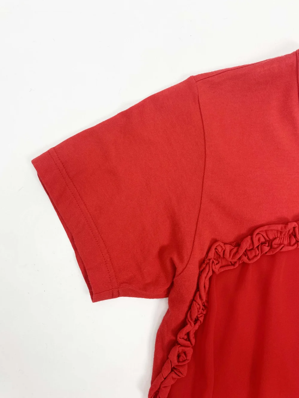 Comme des Garcons 2012 ruffle patchwork t-shirt — JAMES VELORIA