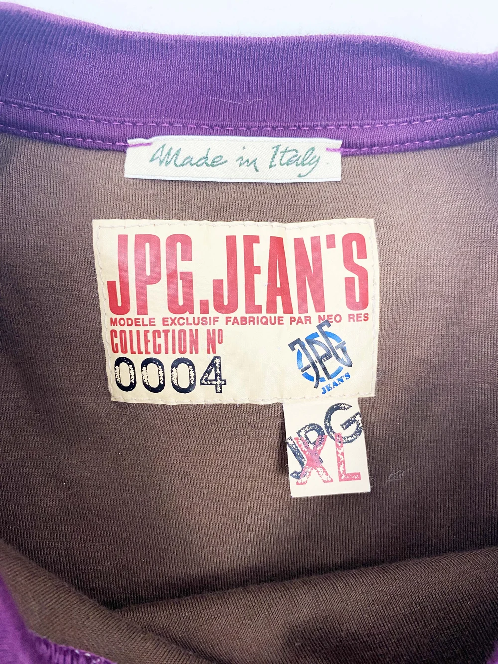 Jean Paul Gaultier padded logo t-shirt — JAMES VELORIA
