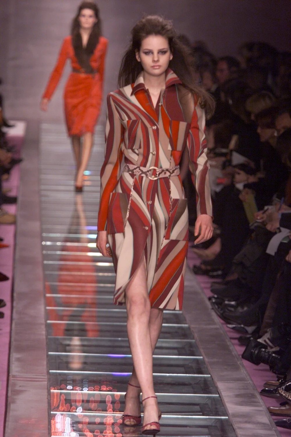 Gianni Versace F/W 2000 snakeskin trim coat — JAMES VELORIA