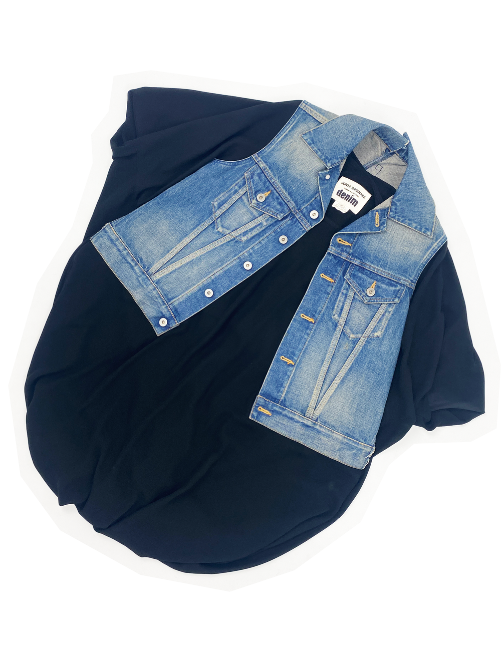white christmas dresses JUNYA WATANABE SS 2019 DENIM RECONSTRUCTED PATCHWORK DRESS – THE 543