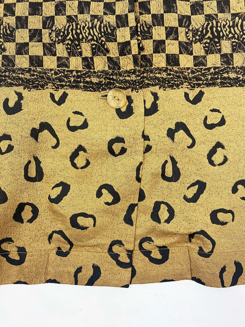 Issey Miyake 80s mixed print tunic — JAMES VELORIA