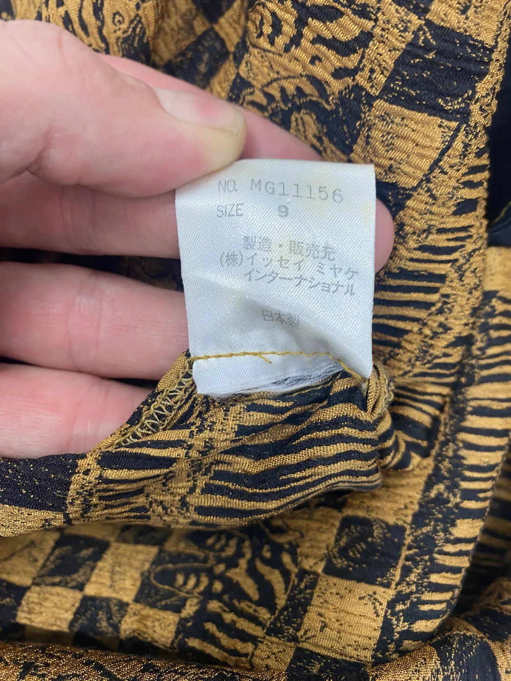 Issey Miyake 80s mixed print tunic — JAMES VELORIA
