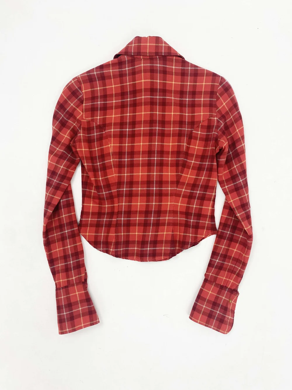 Vivienne Westwood 90s red plaid shirt — JAMES VELORIA