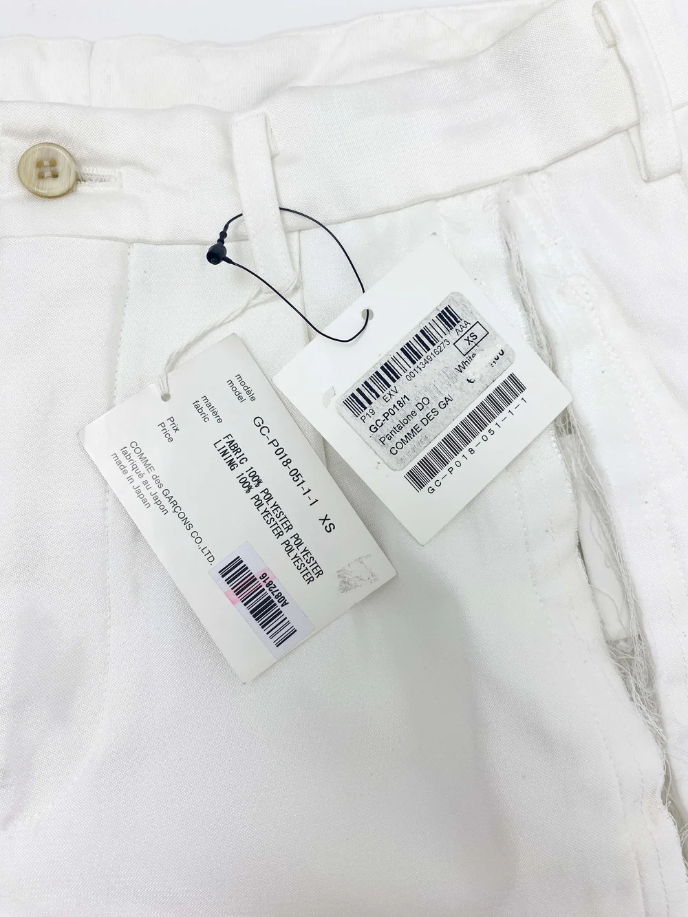 Comme des Garcons S/S 2019 cutout side pants — JAMES VELORIA